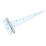 Smith & Locke Zinc-Plated Tee Hinges 500mm 2 Pack
