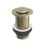 ETAL Unslotted Push Button Basin Waste Brushed Brass 60mm