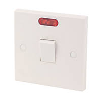 20A 1-Gang DP Control Switch White with Neon
