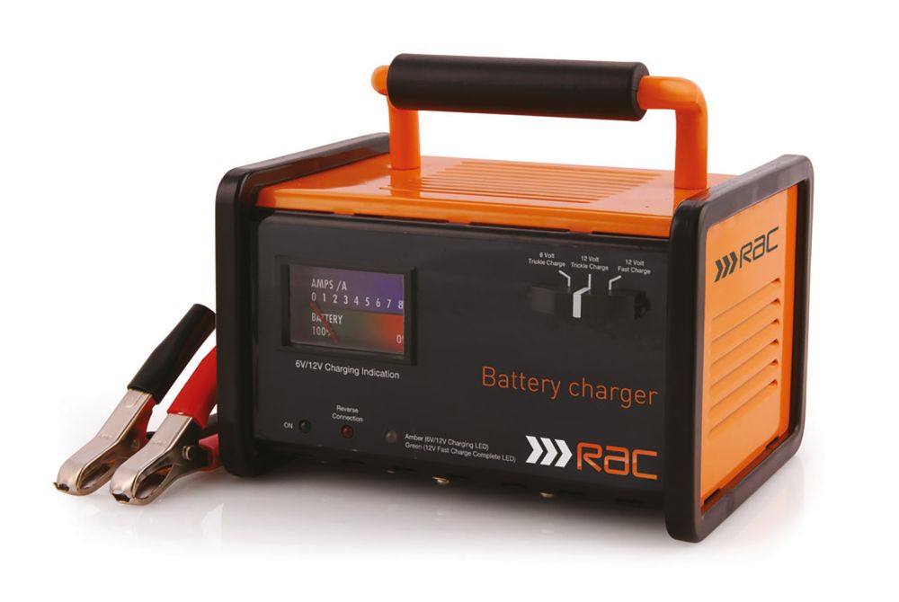 Ring 60A Automatic Trolley Smart Battery Charger & Jump Starter 12/24V DCV  - Screwfix