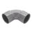 FloPlast  Bends 92.5° Grey 40mm 5 Pack