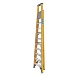 Zarges Fibreglass 2.94m 10 Step Platform Step Ladder