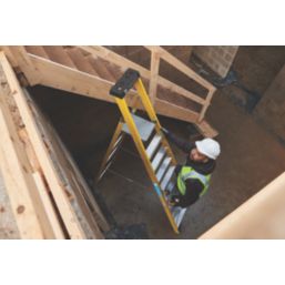 Zarges Fibreglass 2.94m 10 Step Platform Step Ladder