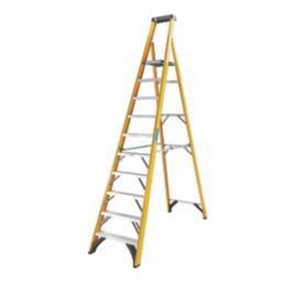 Zarges Fibreglass 2.94m 10 Step Platform Step Ladder