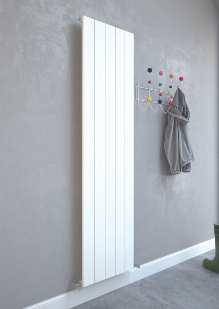 Kudox AluLite Flat Aluminium Radiator 1800mm x 470mm White 3897BTU -  Screwfix