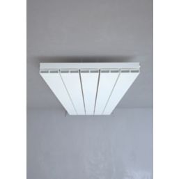 Kudox AluLite Flat 1800mm x 470mm 3897BTU White Vertical Designer Radiator