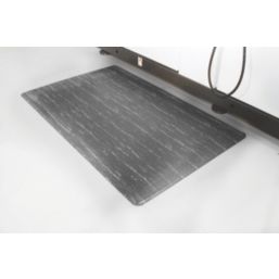 COBA Marble Top Anti-Fatigue Floor Mat Black 18.3m x 0.9m x 14mm