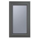 Crystal  Left-Hand Opening Obscure Triple-Glazed Casement Anthracite on White uPVC Window 610mm x 1040mm