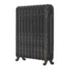 Arroll 794mm x 684mm 3550BTU Black / Silver Cast Iron 2 Column Radiator