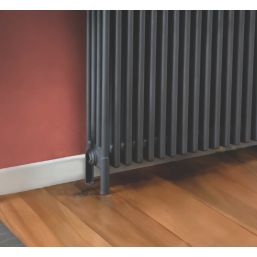 Reina 300mm Anthracite 2 Column Radiator Feet 2 Pack