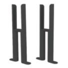 Reina 300mm Anthracite 2 Column Radiator Feet 2 Pack