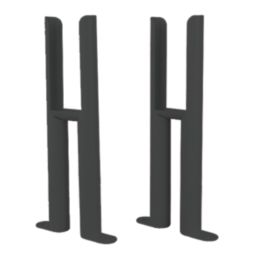 Reina 300mm Anthracite 2 Column Radiator Feet 2 Pack