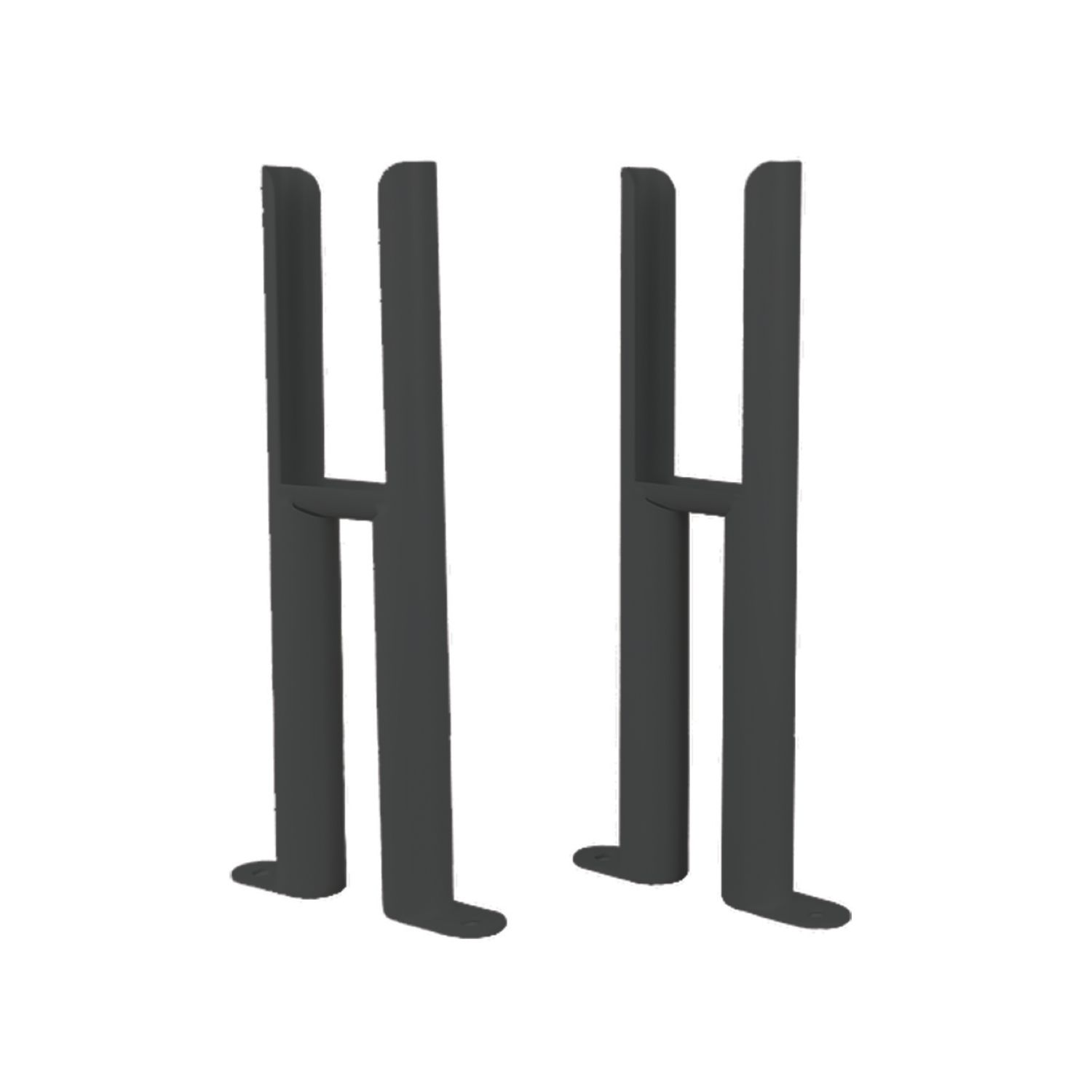 Reina 300mm Anthracite 2 Column Radiator Feet 2 Pack (215LG)