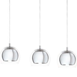 Eglo Rocamar 3 Light Pendant Light Chrome