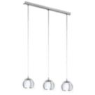 Eglo Rocamar 3 Light Pendant Light Chrome