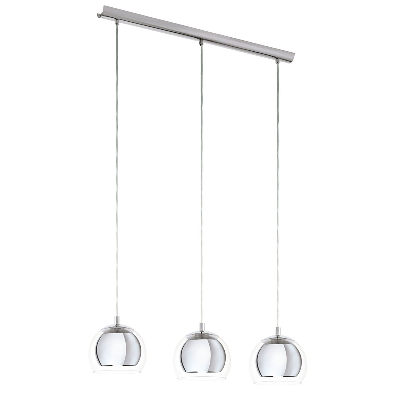 Eglo Rocamar 3 Light Pendant Light Chrome (215PL)