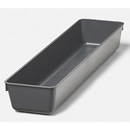 Nitaki Plastic Cutlery Tray 100mm x 424mm Grey