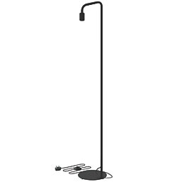 Calex  LED Floor Lamp with XXL EVO Titanium Bulb Black 6W 90lm
