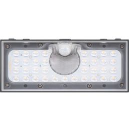 Luceco  Outdoor LED Solar Brick Light With PIR Sensor Grey 800lm