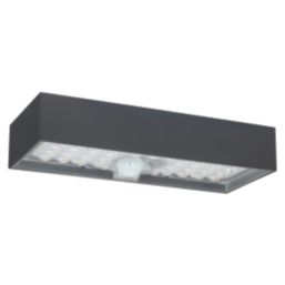 Luceco  Outdoor LED Solar Brick Light With PIR Sensor Grey 800lm