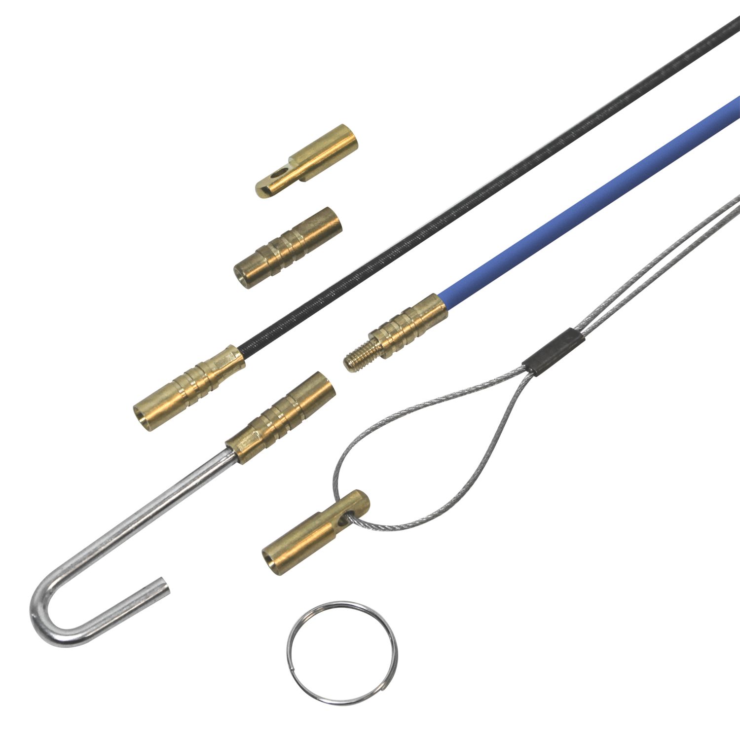 Faithfull 4mm Mini-Flex Cable Access Kit 10m 15 Pieces (215YL)