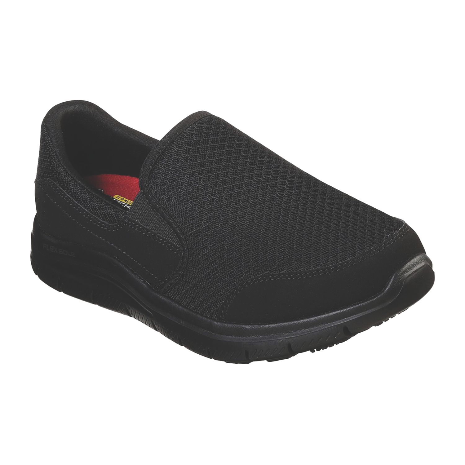 Skechers Cozard Sr Size 8 Womens Black Water-Resistant Slip-On Occupational Work Shoes (215YR)