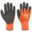 Site Hydrogrip Fully-Coated Latex Thermal Gloves Black / Orange Large