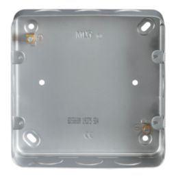 Knightsbridge  6-8-Module Grid Metal-Clad Mount Box 44mm