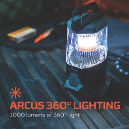 Nebo Galileo 1000 Flex Rechargeable LED Worklight with Power Bank Smoke Grey 1000lm