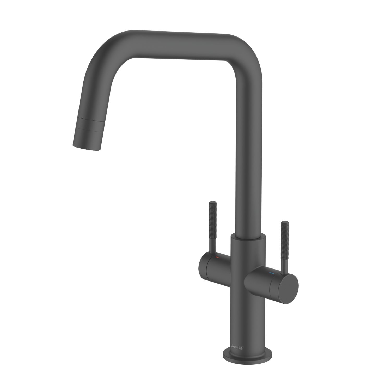 Clearwater Topaz U-Spout Monobloc Mixer Tap Matt Black (216FJ)