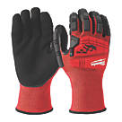 Milwaukee Impact Cut Level 3 Gloves Red / Black X Large
