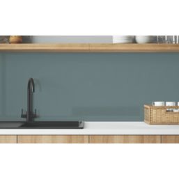 Wilsonart  Glacier White/Neptune Blue Mid-Rise Splashback 3050mm x 600mm x 4mm