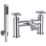 ETAL Oban Polished Chrome 159mm Deck Mounted Dual Control Manual Shower Mixer Tap