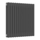 Reina 600mm x 605mm 2648BTU Anthracite Horizontal 3 Column Radiator