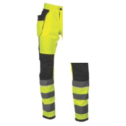 Helly Hansen UC-ME CL2 Construction Trousers Yellow 39" W 33.5" L