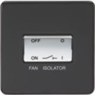 Knightsbridge  10AX 1-Gang TP Fan Isolator Switch Matt Black