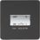 Knightsbridge SF1100MB 10AX 1-Gang TP Fan Isolator Switch Matt Black