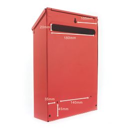 Burg-Wachter Avon Post Box Red Powder-Coated