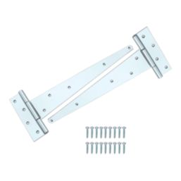 Smith & Locke Zinc-Plated Tee Hinges 450mm 2 Pack