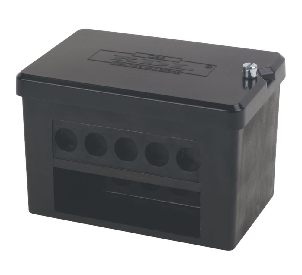 Greenbrook 100A 2 x 5Ways 35mm² Connector Block Screwfix