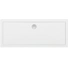 Milan Rectangular Bathroom Shower Tray & Waste White Gloss 1700mm x 800mm x 40mm