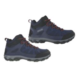 Regatta Edgepoint IV Mid Size 12  Navy / Potters Clay Waterproof  Non Safety Work Boots