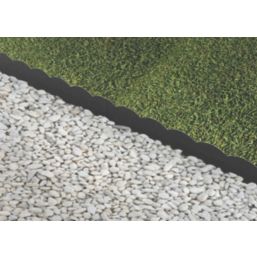 Apollo Metal Lawn Edge Kit (Wave) Matt Black Powder Coated 0.91m