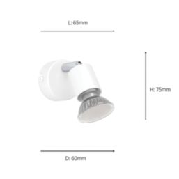 Eglo Stecci-E Round 1-Light Spotlight White