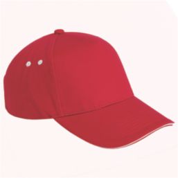 Beechfield Ultimate 5 Panel Cap Red / White