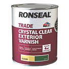 Ronseal  Trade Exterior Varnish Matt Clear 750ml
