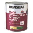 Ronseal 750ml Clear Matt Water-Based Wood Varnish