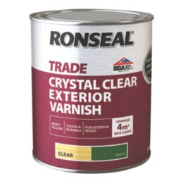 Ronseal 750ml Clear Matt Water-Based Wood Varnish