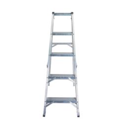 Lyte Aluminium 1.26m 5 Step Swingback A Frame Step Ladder