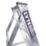 Lyte Aluminium 1.26m 5 Step Swingback A Frame Step Ladder
